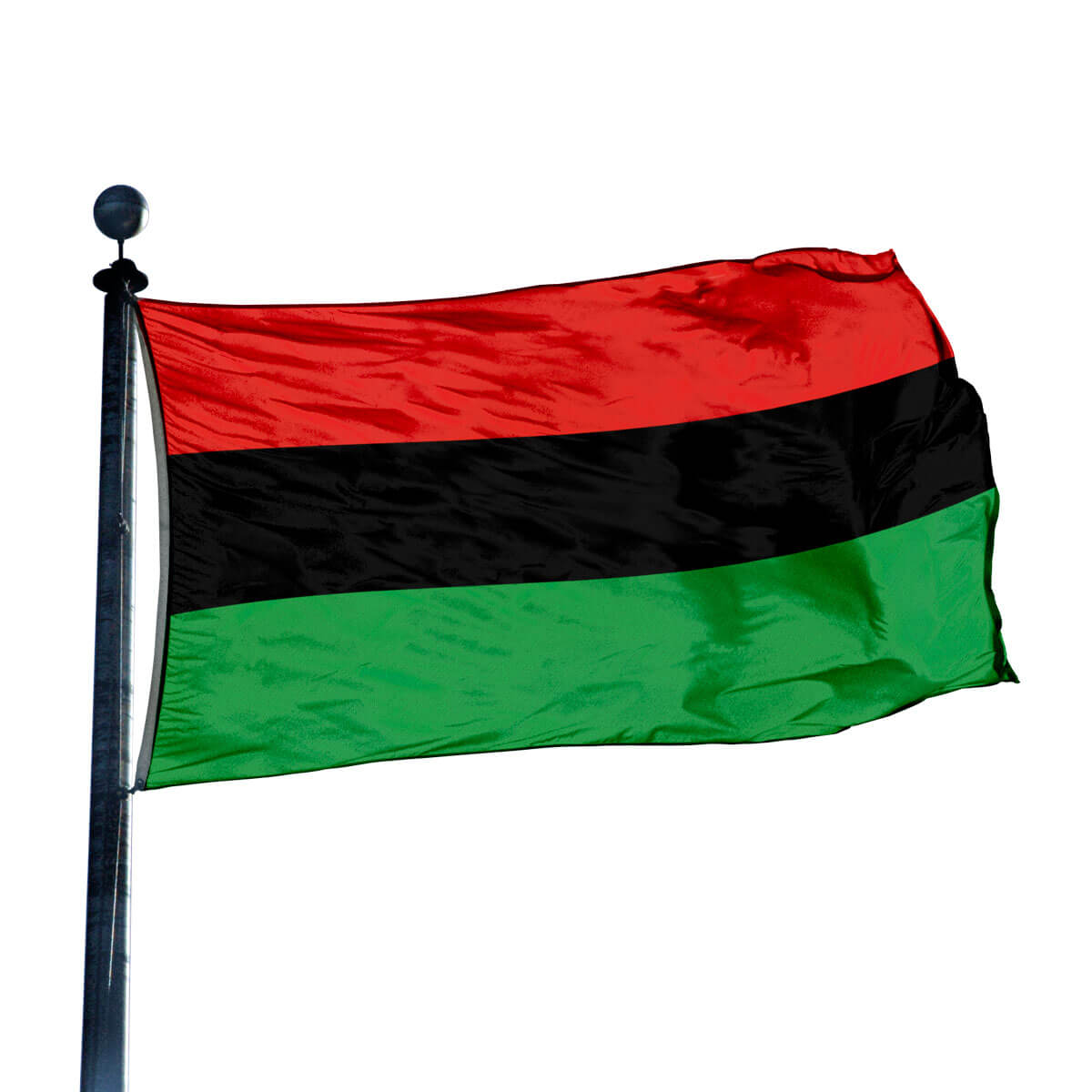 What's the meaning of the Red, Black and Green African flag?