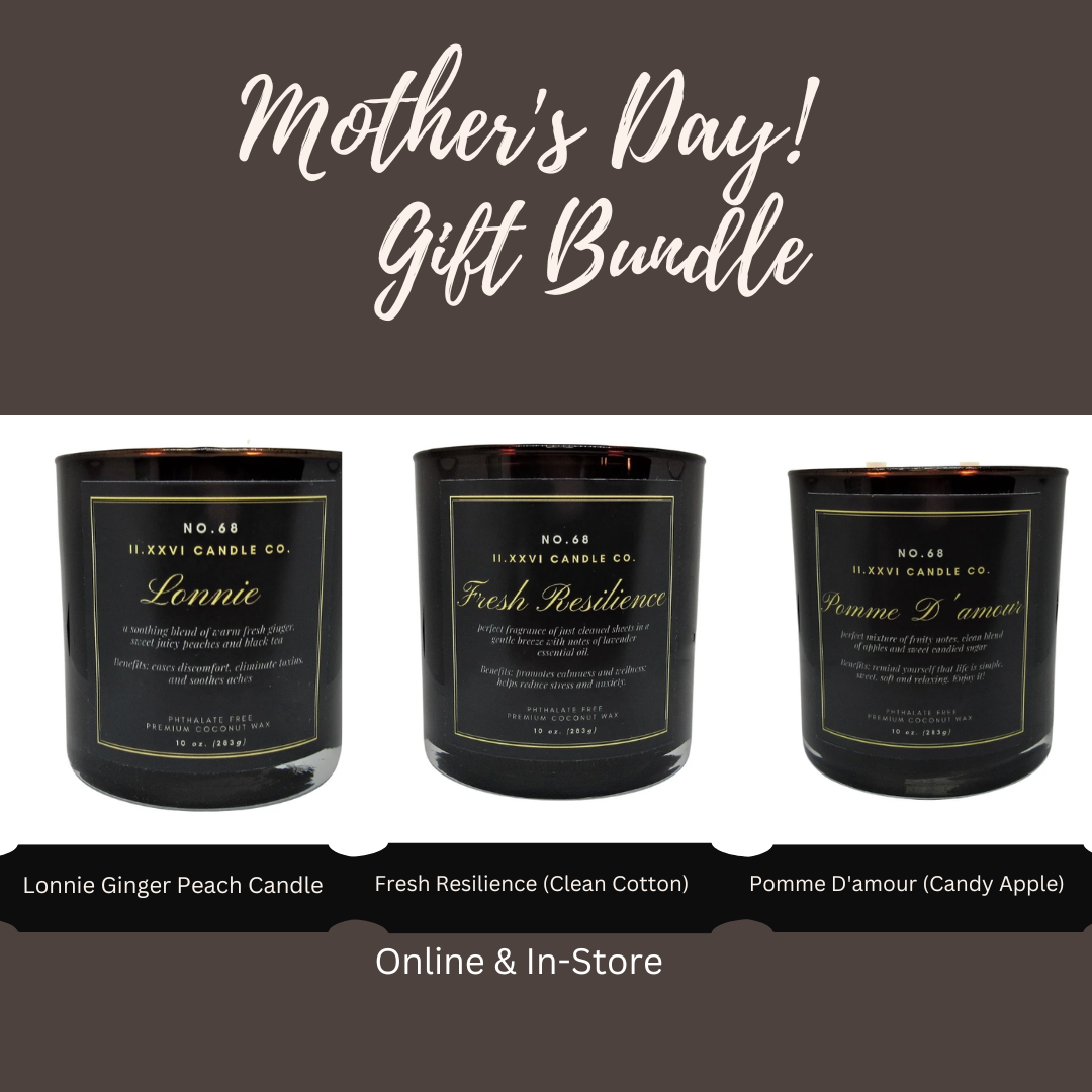 The Candle Lover Bundle includes three of our beautifully scented candles. -ACAF