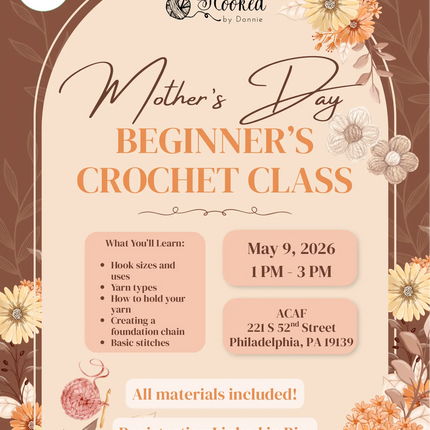 Mothers Day Beginners Crochet Class Event