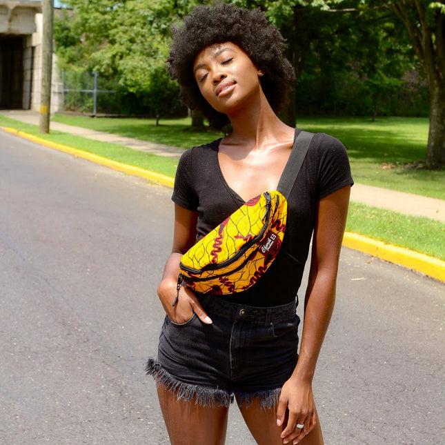 African Printed Fanny Pack