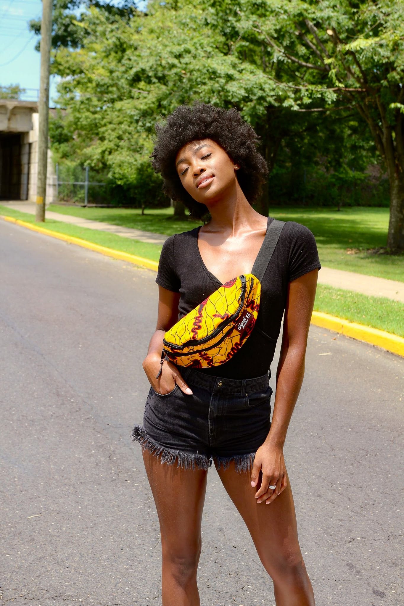 African Printed Fanny Pack