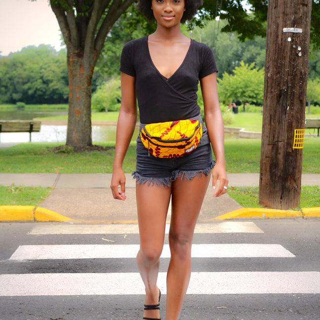 African Printed Fanny Pack