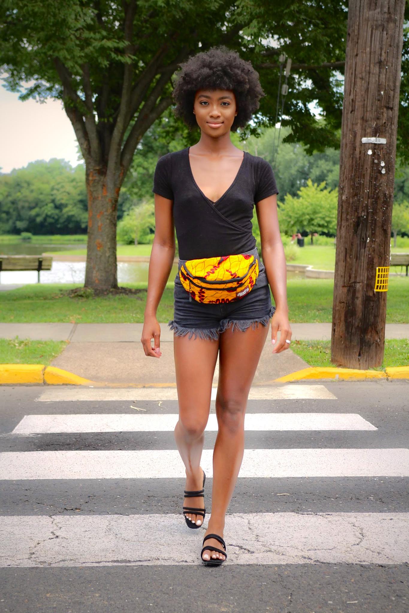African Printed Fanny Pack